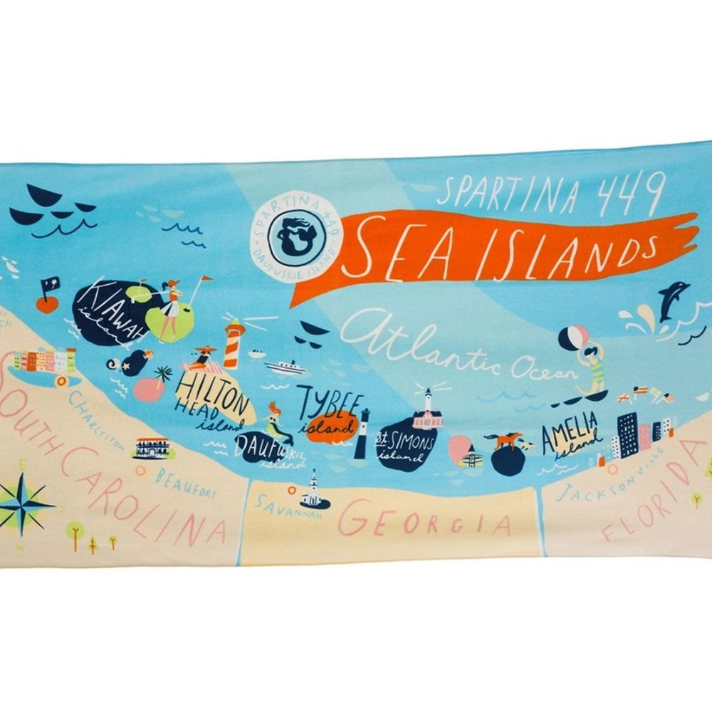 NWT-Choice of Spartina Greetings From Beach Towel - Picture 2 of 6